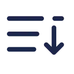List Arrow Down Minimalistic SVG Icon